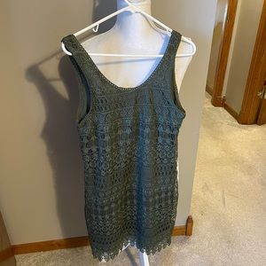 H&M Olive green lace dress
